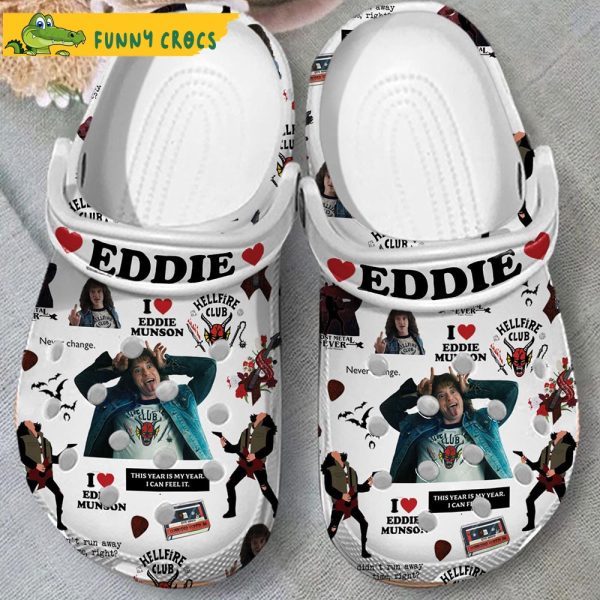 Eddie Munson Stranger Things Crocs Clogs