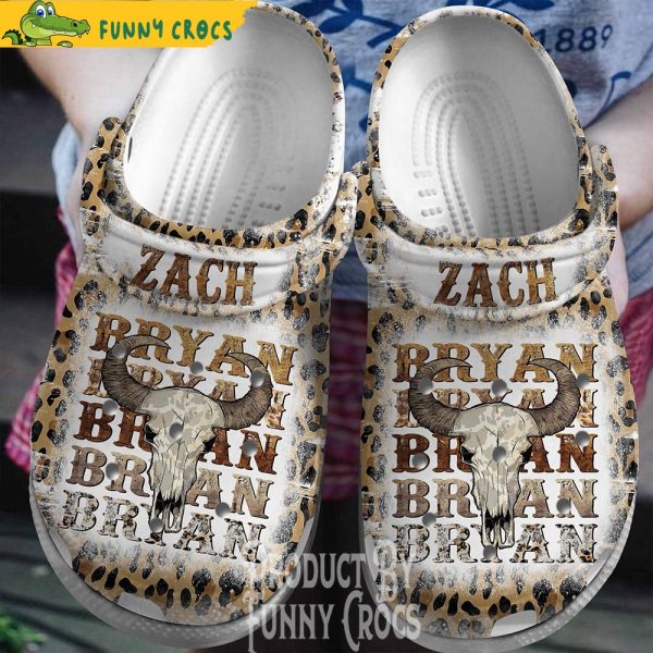 Funny Zach Bryan Leopard Crocs