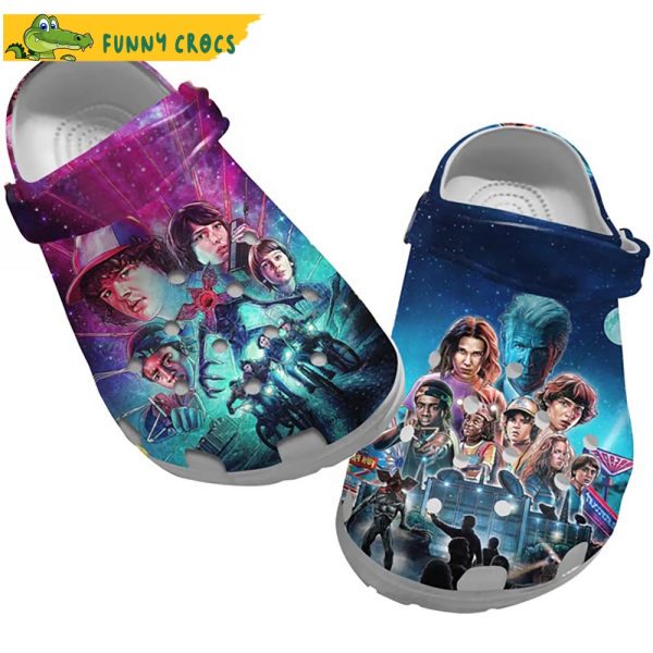 Galaxy Stranger Things Crocs Clog Shoes