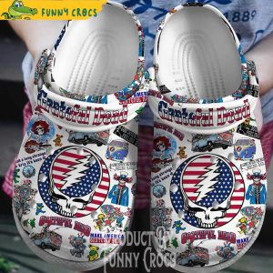 Grateful Dead American Flag Crocs 1