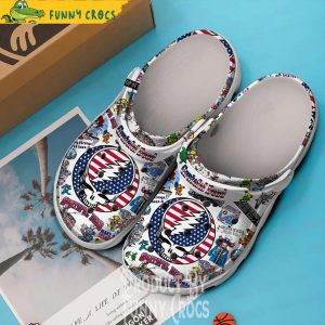 Grateful Dead American Flag Crocs