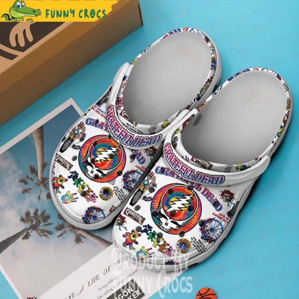 Grateful Dead Bears Pattern Crocs