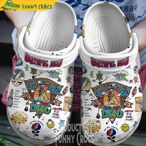 Grateful Dead Pattern Crocs