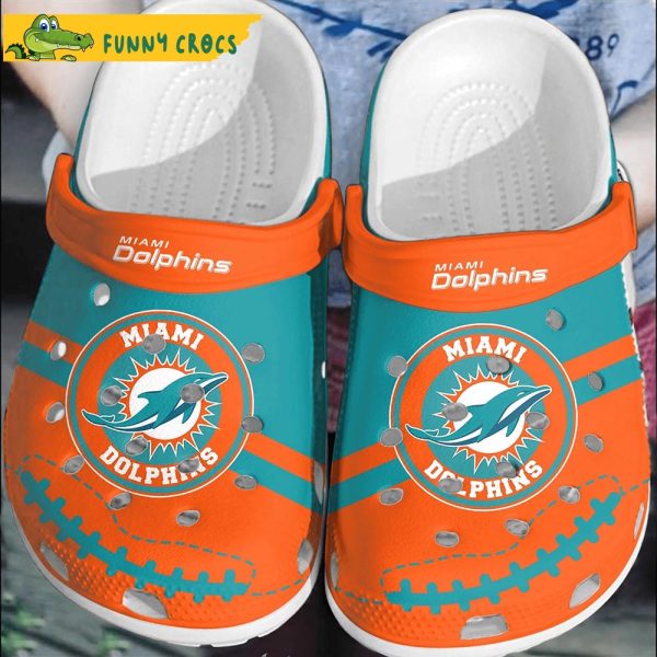 NFL Miami Dolphins Funny Crocs