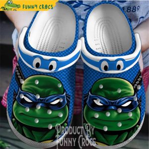 Ninja Turtle Face Leonardo Crocs