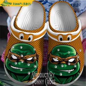 Ninja Turtle Face Michelangelo Crocs