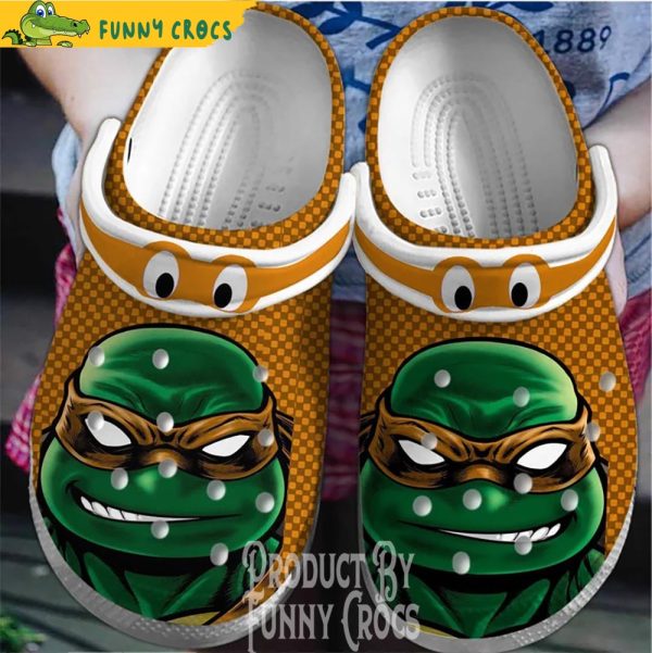 Ninja Turtle Face Michelangelo Crocs