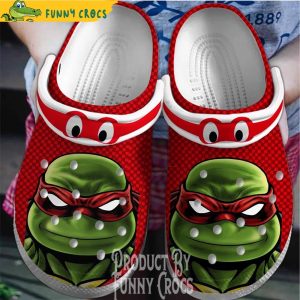 Ninja Turtle Face Raphael Crocs