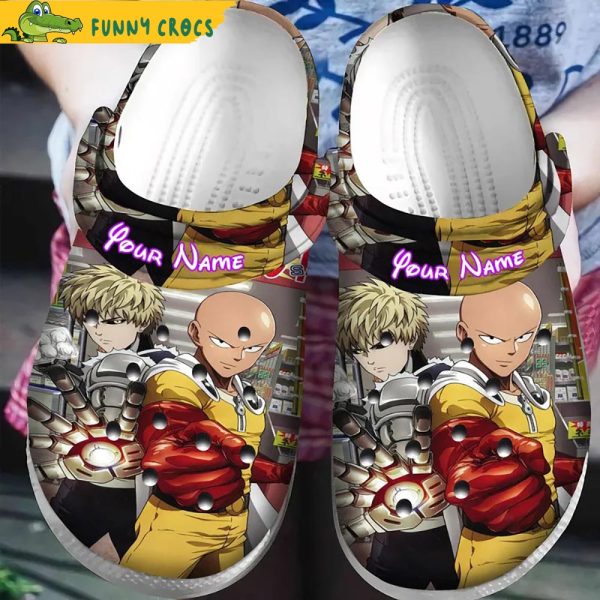 Personalized Genos X Saitama One Punch Man Crocs