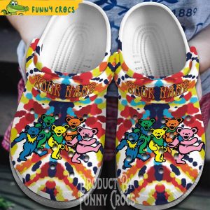 Personalized Grateful Dead Bears Crocs Shoes