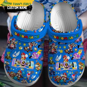 Personalized Racing Car Mario Crocs