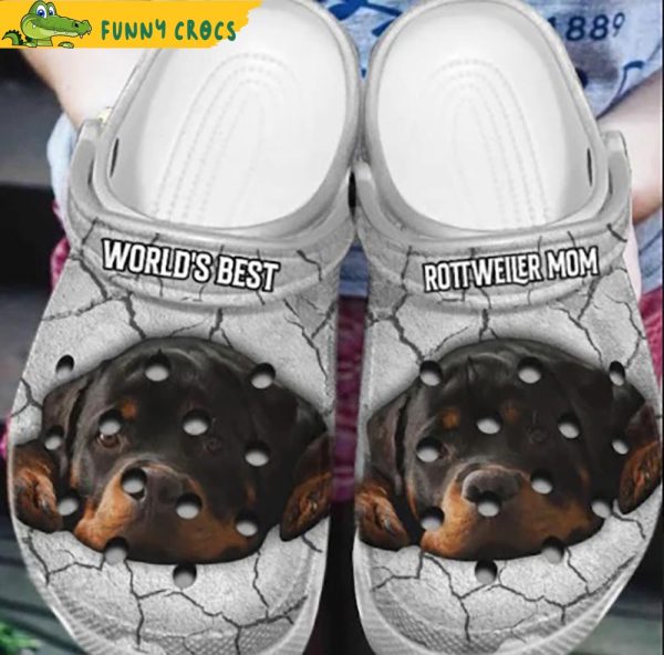 Personalized Rottweiler Crocs Clogs