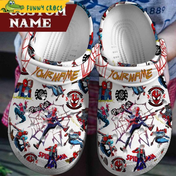 Personalized Spider Pun Spiderman Crocs