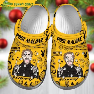 Post Malone Crocs Yellow