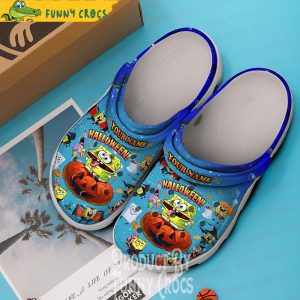 Personalized Halloween Spongebob Crocs