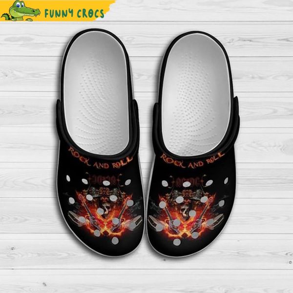 Rock And Roll ACDC Tour Music Crocs