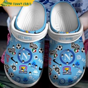 S.S.C Napoli Champions Soccer Crocs Slippers