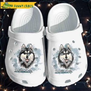 Siberian Husky Dog Winter Crocs