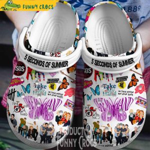 5 Seconds Of Summer Take My Hand Crocs Clogs 2