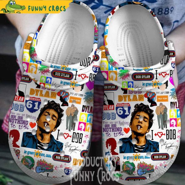 Bob Dylan Music Crocs Clog Shoes