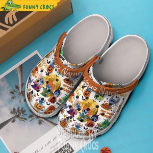 Customized Happy Halloween Ariel Crocs 2