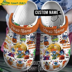 Customized Trick Or Treat Stitch Halloween Crocs Clogs