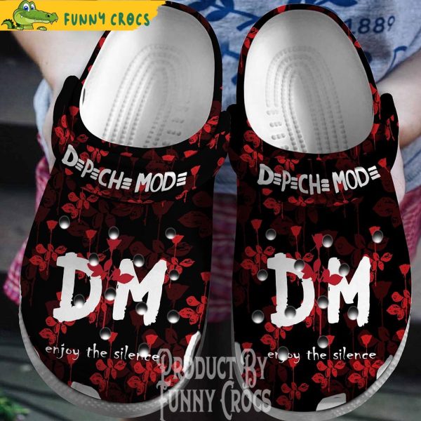 Depeche Mode Enjoy The Silence Music Crocs Shoes