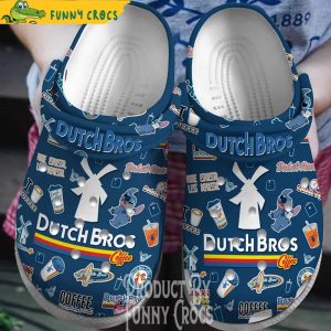 Dutch Bros Drink Stitch Crocs Clogs