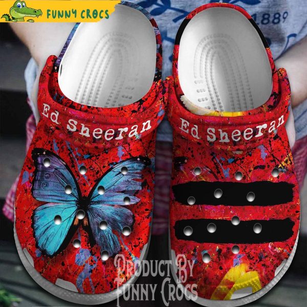 Ed Sheeran Albums Butterfly Crocs, Ed Sheeran Gifts