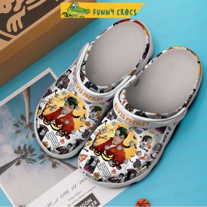 Elvis Presley Halloween Pumpkin Crocs Clogs 4