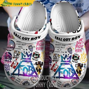 Fall Out Boy Music Pattern Crocs 1