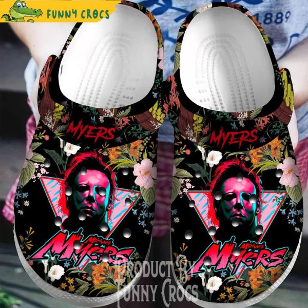 Is Michael Myers Real Flower Halloween Crocs