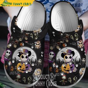 Jack Skellington Pumpkin Halloween Crocs Clogs 1