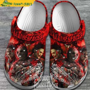 Leatherface Mask Halloween Crocs 2