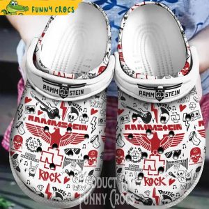 Logo Rammstein Band Music Crocs Shoes 1