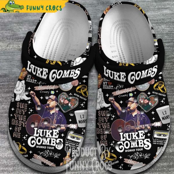 Luke Combs World Tour Crocs Shoes