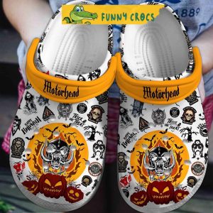 Motor Head Trick Or Treat Happy Halloween Crocs Slippers 1