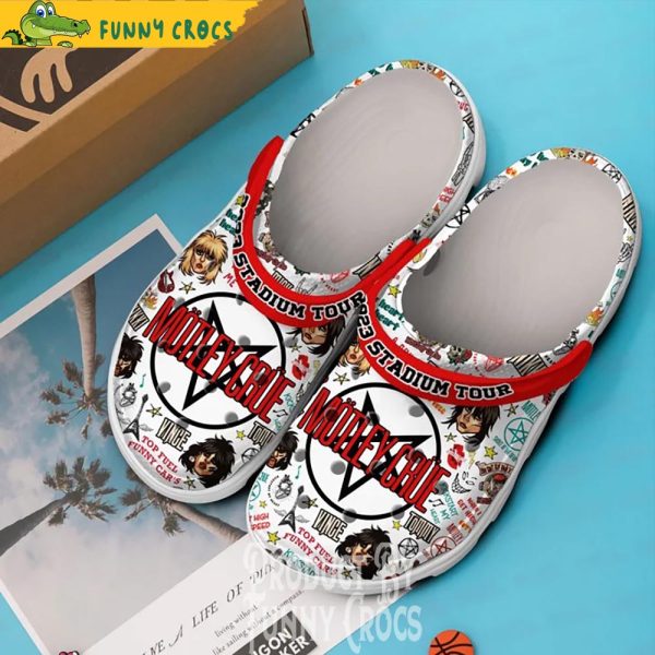 Mötley Crüe Tour 2023 Music White Crocs