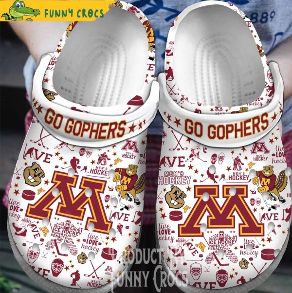 NHL Minnesota Golden Gophers Crocs Shoes