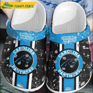 NFL Carolina Panthers Football Crocs