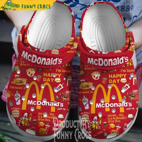 Original Ronald Mcdonald Crocs Crocband Shoes