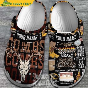 Personalized Beautiful Crazy Luke Combs Crocs Shoes