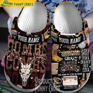 Personalized Beautiful Crazy Luke Combs Crocs Shoes