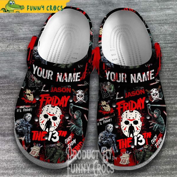 Personalized Halloween Friday The 13th Crocs Clogs