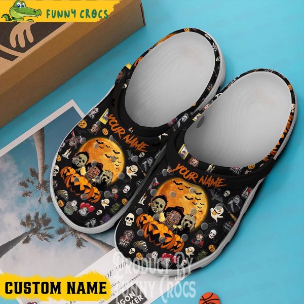 Personalized Halloween Jason Voorhees Freddy Michael Myers Crocs Clogs