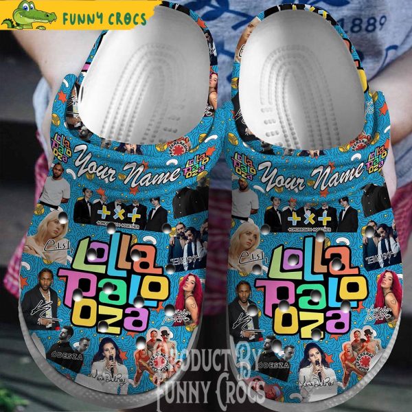 Personalized Lollapalooza 2023 Music Crocs