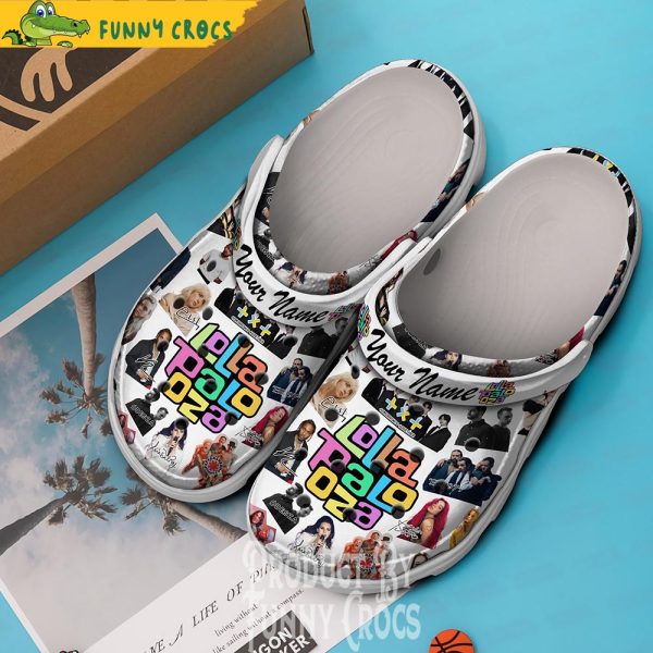 Personalized Lollapalooza 2023 Music White Crocs