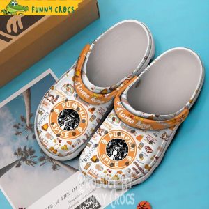 Personalized Pumpkin Spice Starbucks Crocs