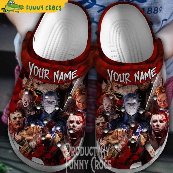 Personalized Scary Halloween Movies Crocs Shoes