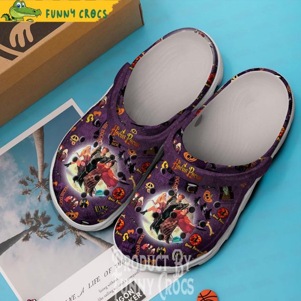 Purple Hocus Pocus Moon Halloween Crocs Shoes